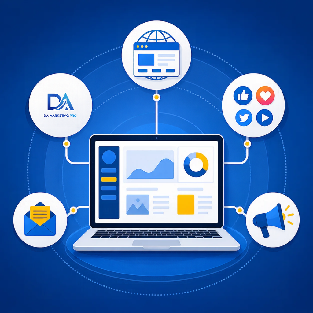 Digital marketing channels connected through online platforms