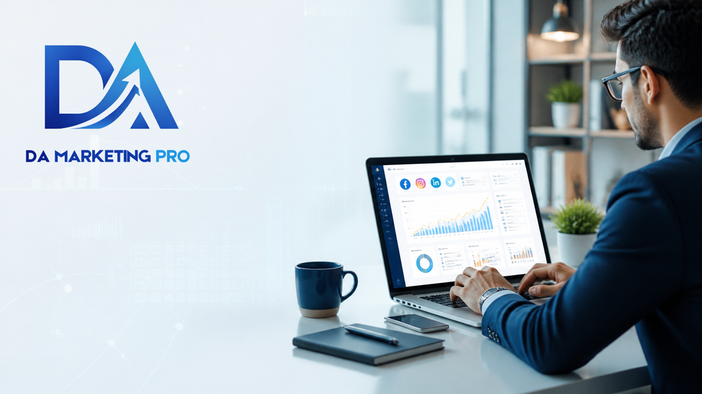 Digital marketing consultant planning online business growth